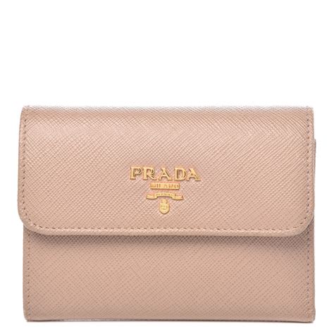 prada cammeo wallet|PRADA Saffiano Metal Bar Chain Wallet Cammeo .